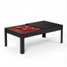 Billard Américain HARMONY 6Ft - 206,5 x 116,5 x 80 cm avec accessoires et plateau dînatoire - Couleur Noir Billard Américain HARMONY 6Ft - 206,5 x 116,5 x 80 cm avec accessoires et plateau dînatoire - Couleur Noir