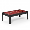 Billard Américain HARMONY 6Ft - 206,5 x 116,5 x 80 cm avec accessoires et plateau dînatoire - Couleur Noir Billard Américain HARMONY 6Ft - 206,5 x 116,5 x 80 cm avec accessoires et plateau dînatoire - Couleur Noir