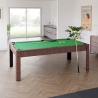 Billard Américain HARMONY 6Ft - 206,5 x 116,5 x 80 cm avec accessoires et plateau dînatoire - Couleur Chêne Billard Américain HARMONY 6Ft - 206,5 x 116,5 x 80 cm avec accessoires et plateau dînatoire - Couleur Chêne