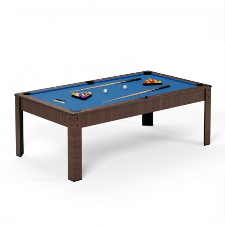 Billard Américain HARMONY 6Ft - 206,5 x 116,5 x 80 cm avec accessoires et plateau dînatoire - Couleur Chêne Billard Américain HARMONY 6Ft - 206,5 x 116,5 x 80 cm avec accessoires et plateau dînatoire - Couleur Chêne