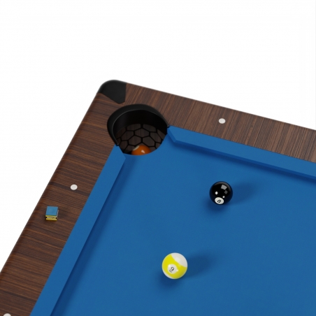 Billard Américain HARMONY 6Ft - 206,5 x 116,5 x 80 cm avec accessoires et plateau dînatoire - Couleur Chêne Billard Américain HARMONY 6Ft - 206,5 x 116,5 x 80 cm avec accessoires et plateau dînatoire - Couleur Chêne