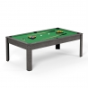 Billard Américain HARMONY 6Ft - 206,5 x 116,5 x 80 cm avec accessoires et plateau dînatoire - Gris Billard Américain HARMONY 6Ft - 206,5 x 116,5 x 80 cm avec accessoires et plateau dînatoire - Gris