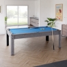 Billard Américain HARMONY 6Ft - 206,5 x 116,5 x 80 cm avec accessoires et plateau dînatoire - Gris Billard Américain HARMONY 6Ft - 206,5 x 116,5 x 80 cm avec accessoires et plateau dînatoire - Gris