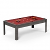 Billard Américain HARMONY 6Ft - 206,5 x 116,5 x 80 cm avec accessoires et plateau dînatoire - Gris Billard Américain HARMONY 6Ft - 206,5 x 116,5 x 80 cm avec accessoires et plateau dînatoire - Gris