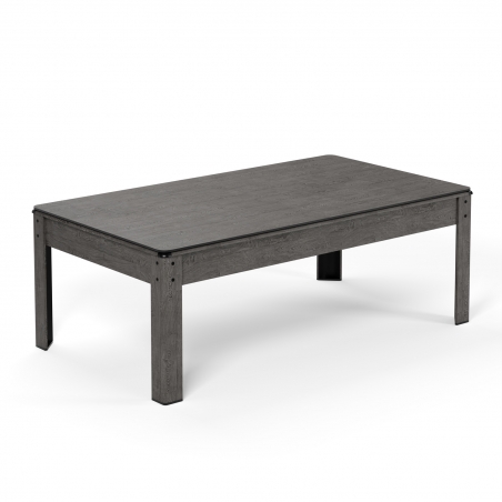 Billard Américain HARMONY 6Ft - 206,5 x 116,5 x 80 cm avec accessoires et plateau dînatoire - Gris Billard Américain HARMONY 6Ft - 206,5 x 116,5 x 80 cm avec accessoires et plateau dînatoire - Gris