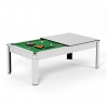 Billard Américain HARMONY 6Ft - 206,5 x 116,5 x 80 cm avec accessoires et plateau dînatoire - Couleur Ivoire Billard Américain HARMONY 6Ft - 206,5 x 116,5 x 80 cm avec accessoires et plateau dînatoire - Couleur Ivoire