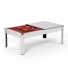 Billard Américain HARMONY 6Ft - 206,5 x 116,5 x 80 cm avec accessoires et plateau dînatoire - Couleur Ivoire Billard Américain HARMONY 6Ft - 206,5 x 116,5 x 80 cm avec accessoires et plateau dînatoire - Couleur Ivoire