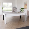 Billard Américain HARMONY 6Ft - 206,5 x 116,5 x 80 cm avec accessoires et plateau dînatoire - Couleur Ivoire Billard Américain HARMONY 6Ft - 206,5 x 116,5 x 80 cm avec accessoires et plateau dînatoire - Couleur Ivoire