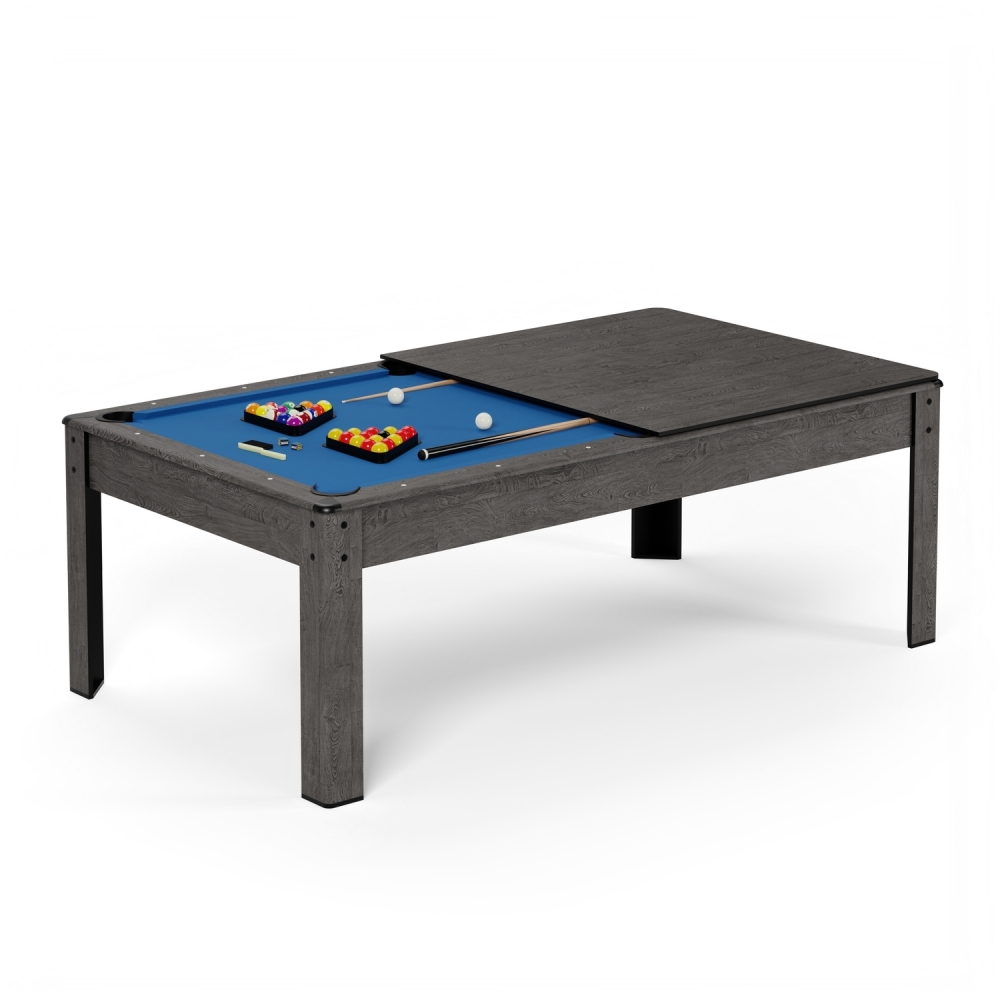 Billard convertible gris Harmony 206x116x80 cm