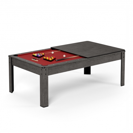 Billard convertible gris Harmony 206x116x80 cm Billard convertible gris Harmony 206x116x80 cm
