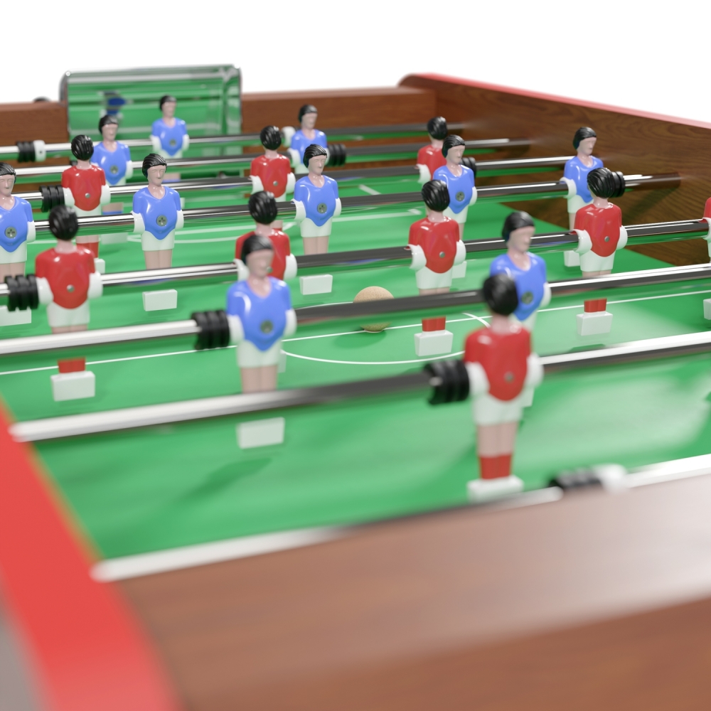 Babyfoot bistrot Derby chêne 148x75x94 cm