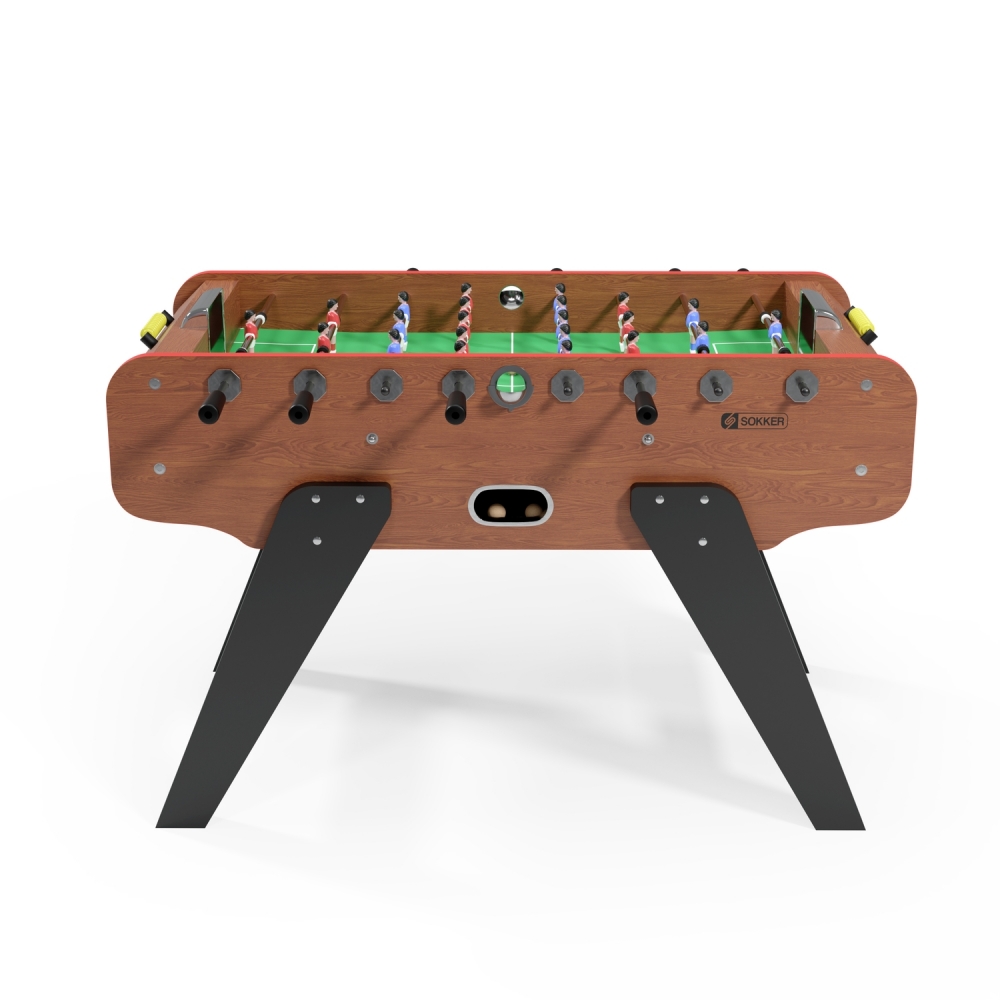 Babyfoot bistrot Derby chêne 148x75x94 cm