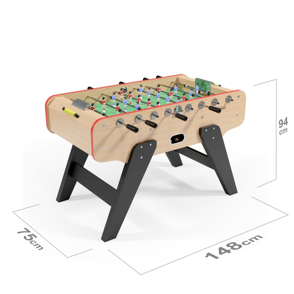 Babyfoot bistrot Derby bois 148x75x94 cm