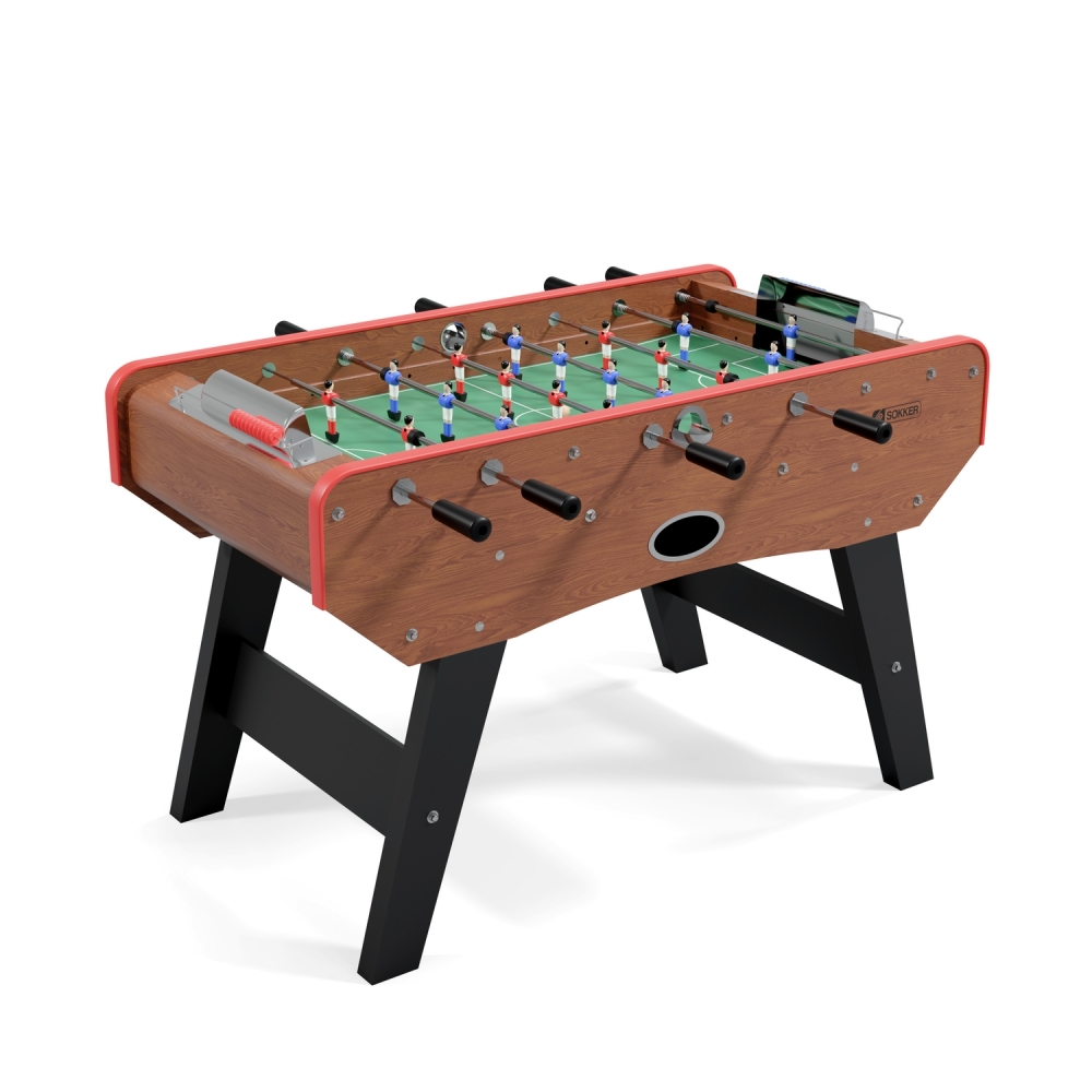 Babyfoot bistrot Sombréro chêne 151x77x91 cm