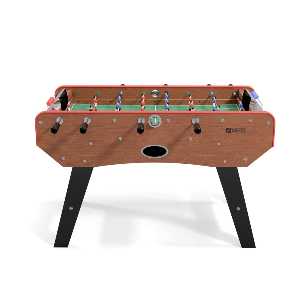 Babyfoot bistrot Sombréro chêne 151x77x91 cm