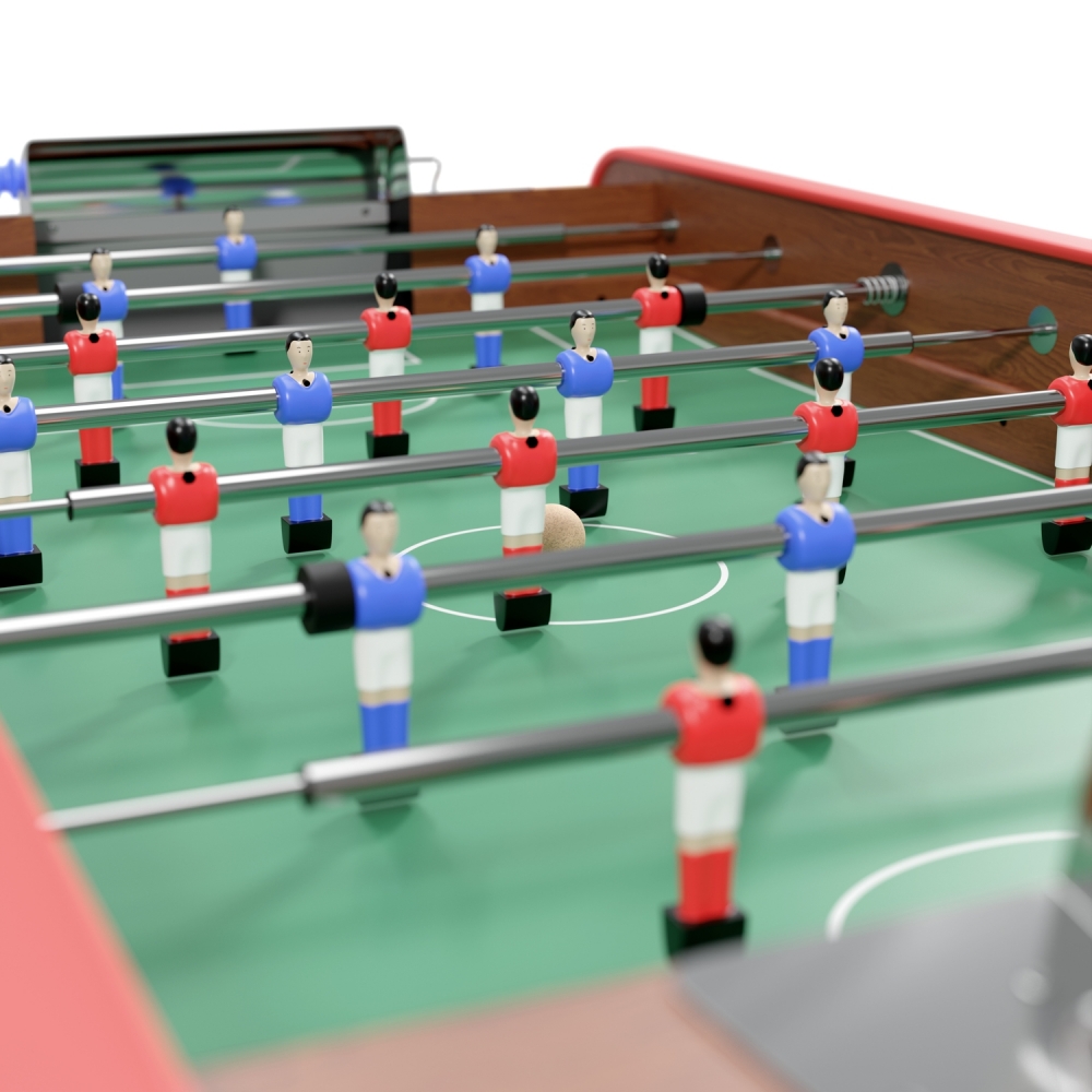 Babyfoot bistrot Sombréro chêne 151x77x91 cm