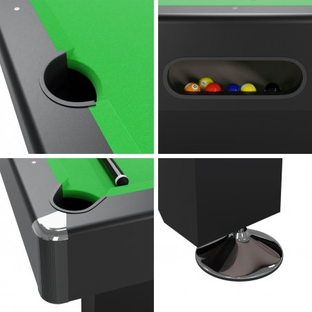 Billard americain plateau dinatoire et retour de boules - Tapis vert