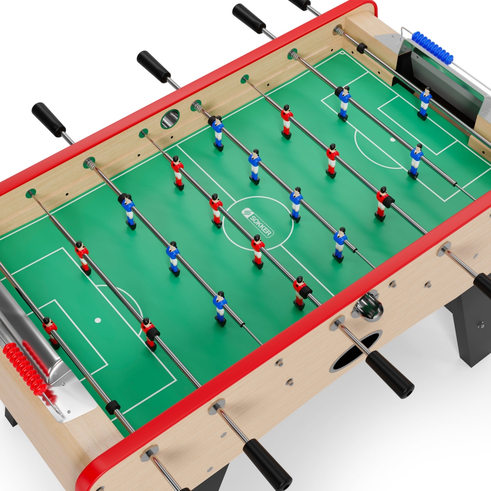 Baby-foot bistrot Mercato bois 151x77x91 cm