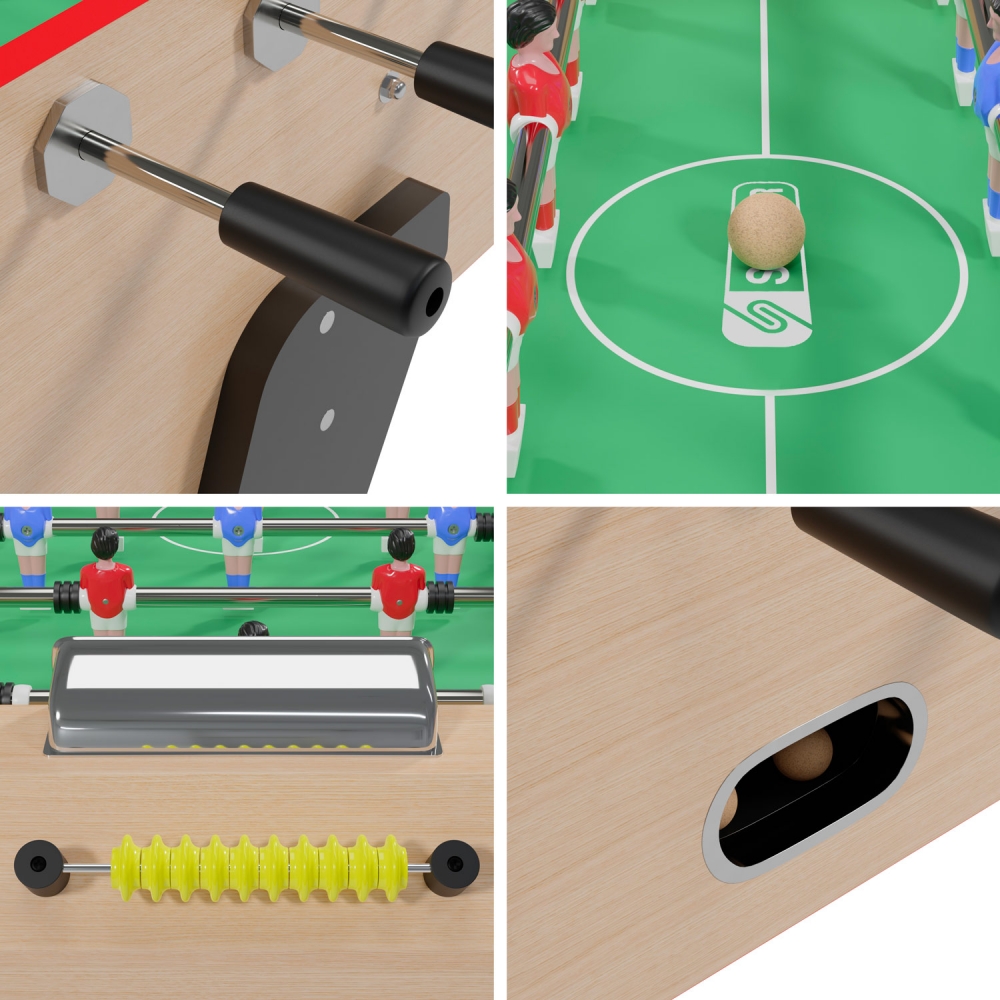 Babyfoot bistrot Derby bois 148x75x94 cm