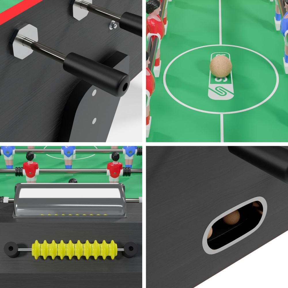 Babyfoot bistrot Derby noir 148x75x94 cm