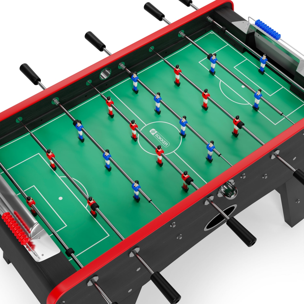 Baby-foot bistrot Mercato noir 151x77x91 cm