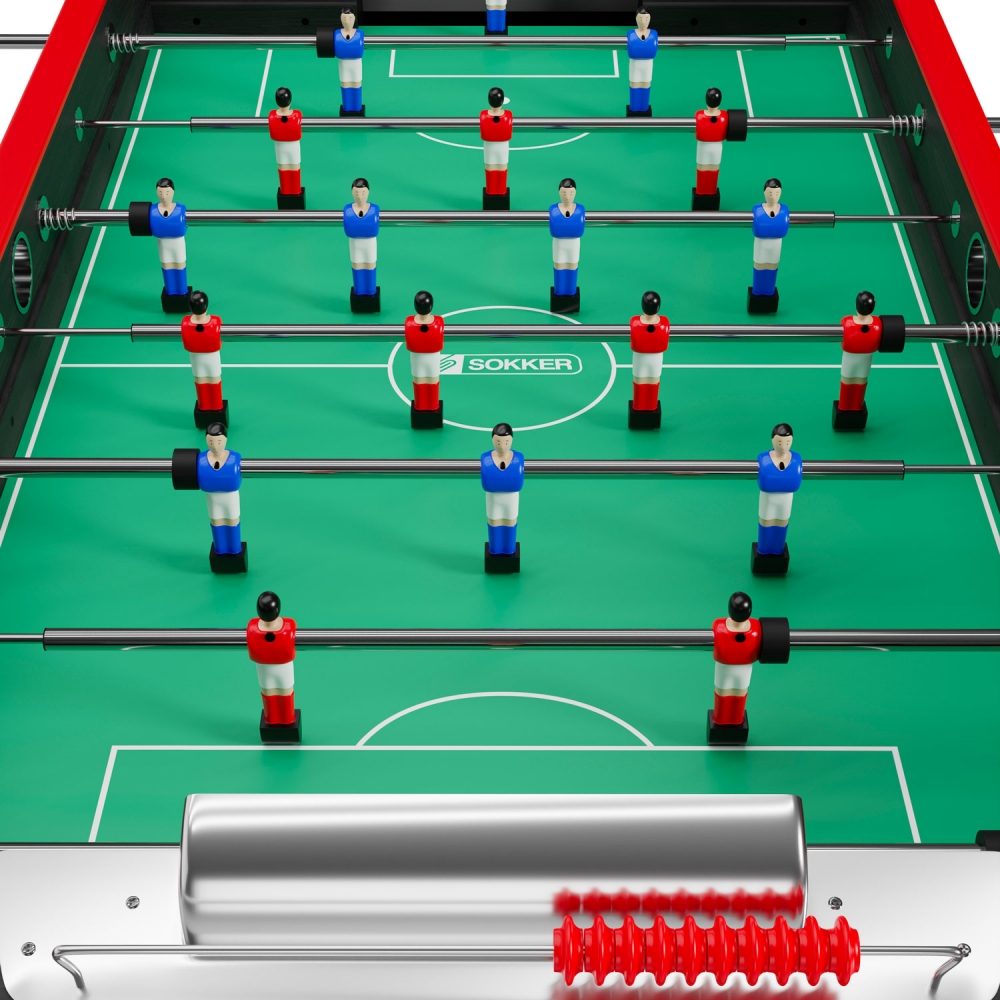 Baby-foot bistrot Mercato noir 151x77x91 cm