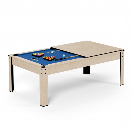 Billard convertible bois Chene 226 x 126cm - Ambiance