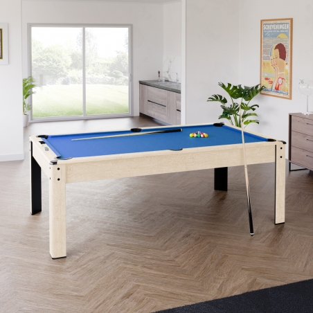 Billard convertible bois Chene 226 x 126cm - Ambiance