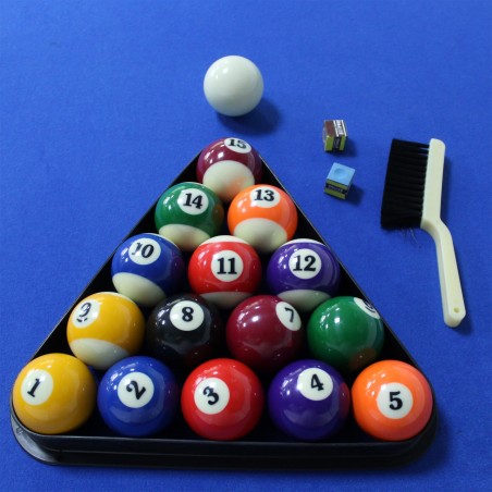 Billard pliable, Table de Billard avec Accessoires, 193 x 109 x 81 cm - Noir et Tapis Bleu